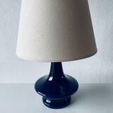 Lampe en céramique bleue nuit