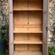 Armoire parisienne ancienne Luterma patine grise bleutée