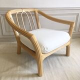 Restored vintage rattan chair