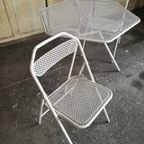 Pair of folding garden chairs