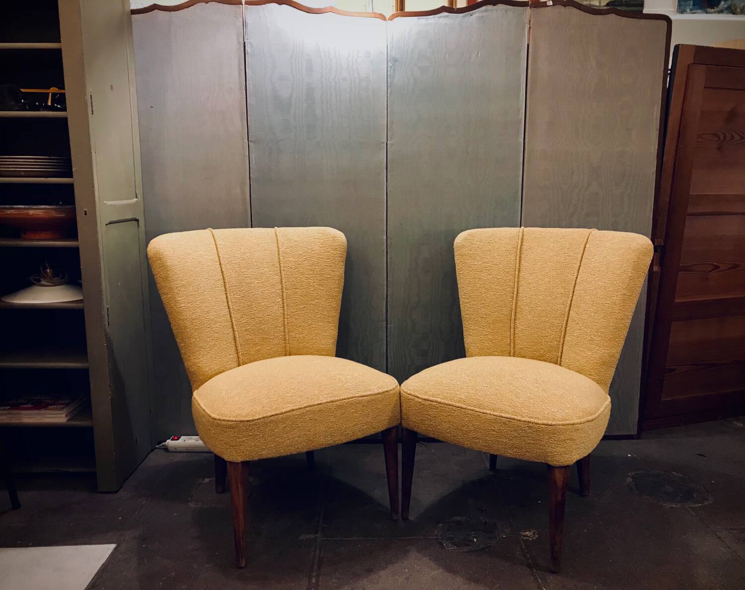 Paire de chaises cocktails vintage année 50
