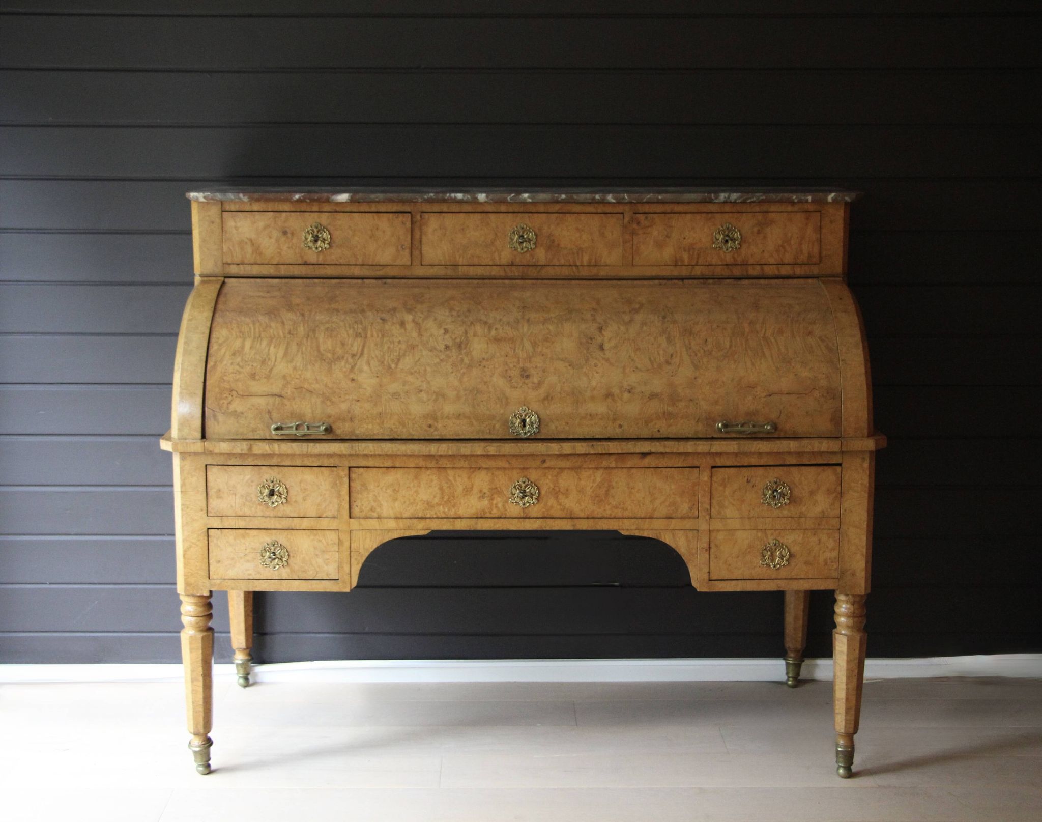 Bureau à cylindre époque Charles X