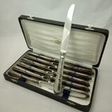 Housewife SFAM model Chambly rocker Louis XV silver metal wooden box