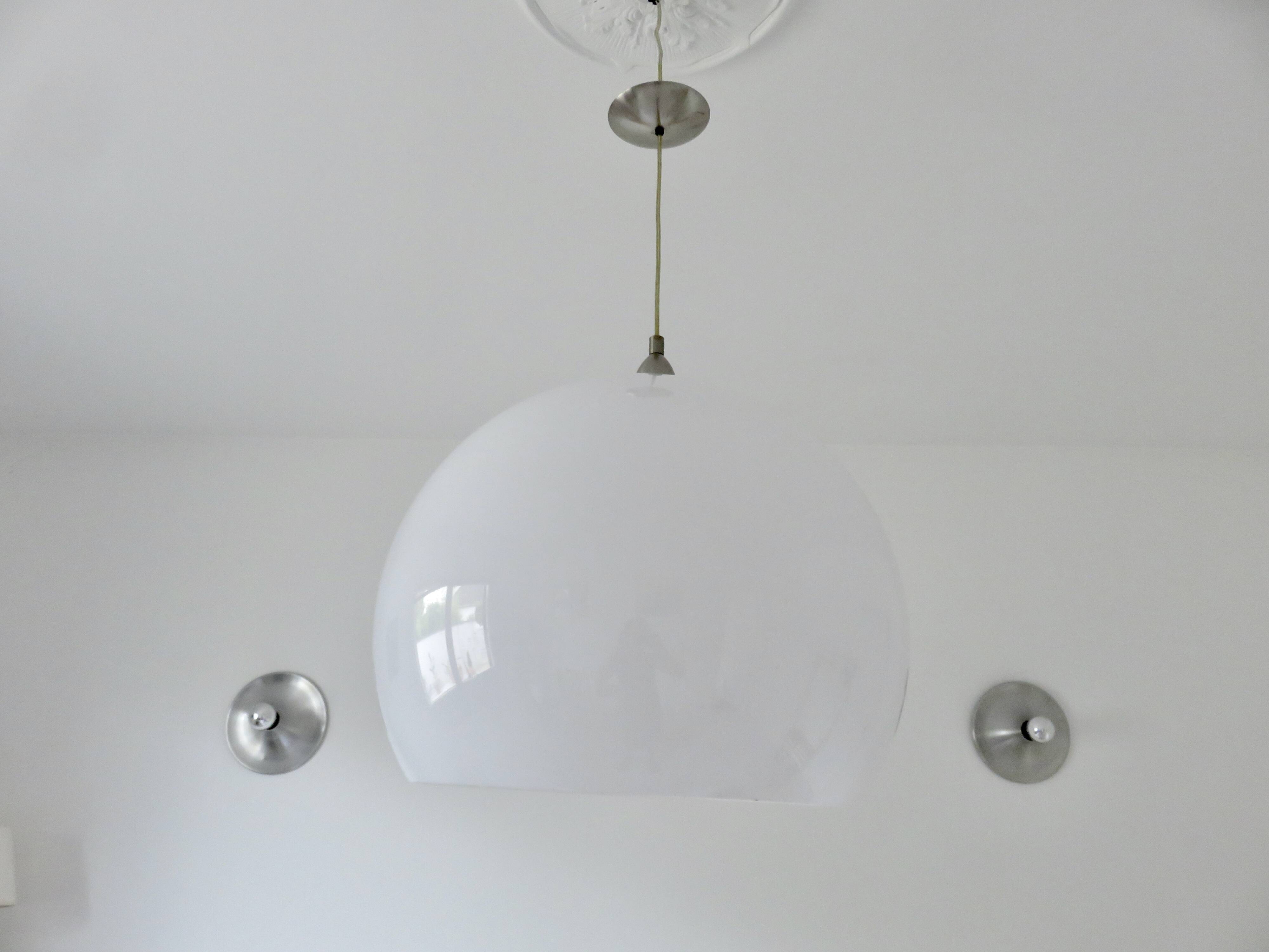 Large spherical suspension in perspex from the 1990s.