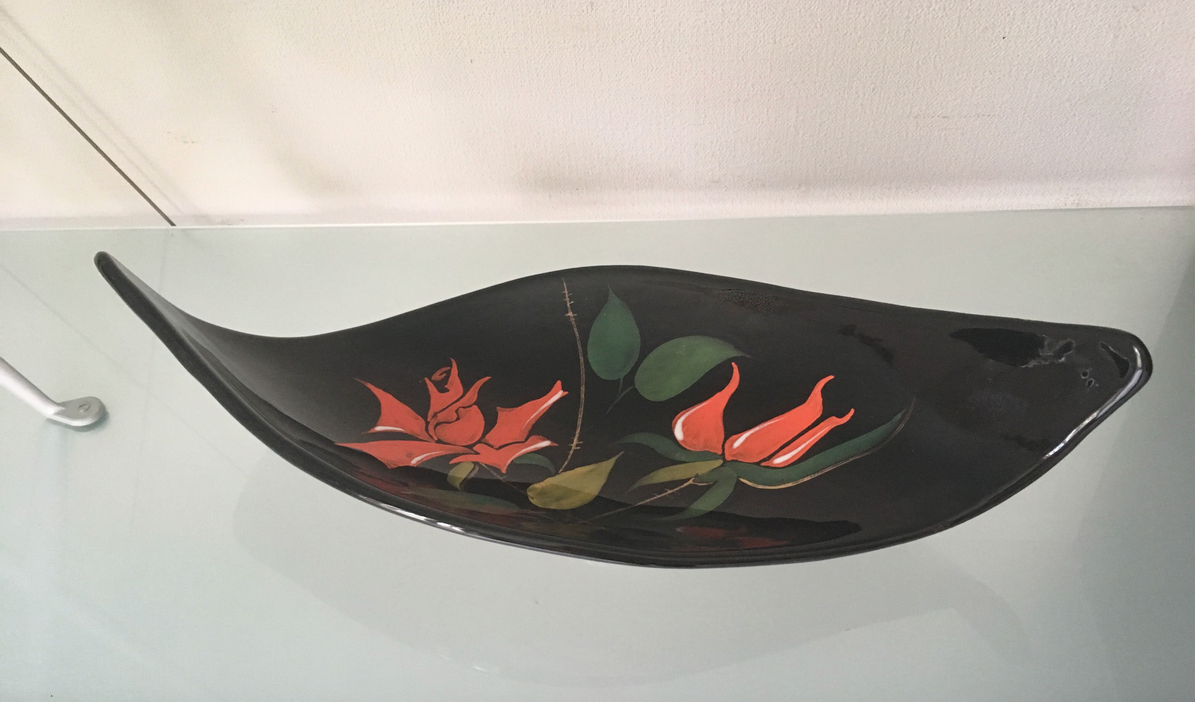 Coupe faïencerie de Longwy 1950