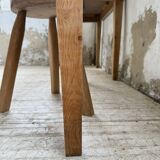 Oak and pine farmhouse console table