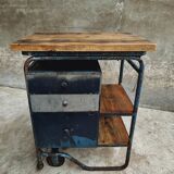 Industrial trolley workbench Citroen chest of drawers