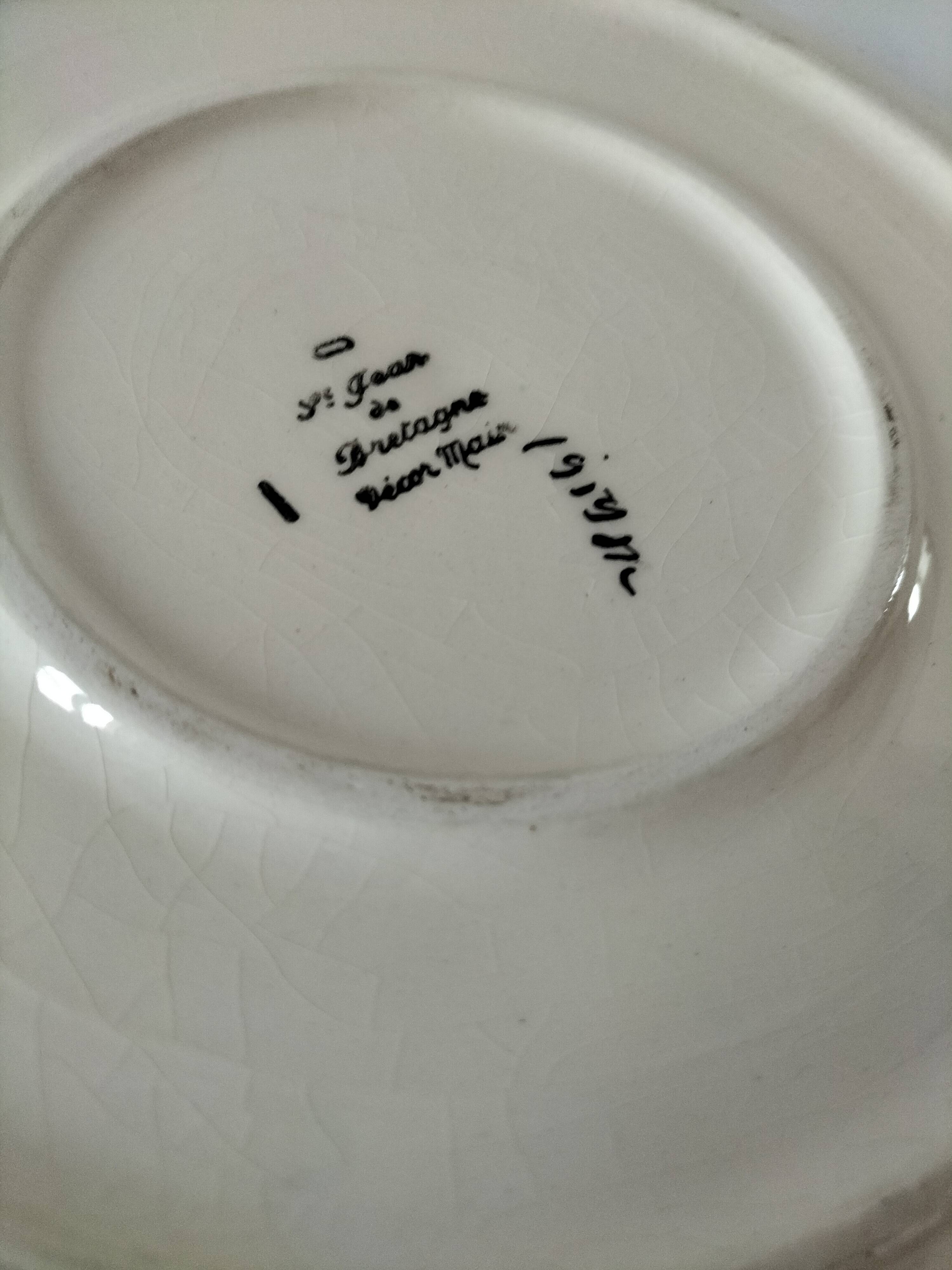Saint John of Brittany plate