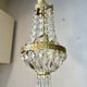 Small basket chandelier hot air balloon