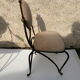 Vintage wrought iron chair design 80s/90s