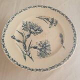 Dish on Iron Earth base with Carnations