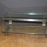 Coffee table with two trays circa 1970