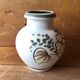 Old ceramic vase Scheurich Keramik beige vintage germany flower decor