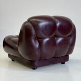 Dark brown Nuvolone modular lounge sofa by Rino Maturi for Mimo Padova