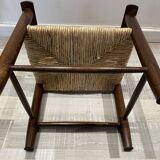 Children's straw armchair
