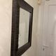 Large rectangular wall mirror – Textured relief frame – 68 × 57.5