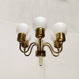 Swedish chandelier T526 from the mid-century by Hans-Agne Jakobsson for Hans-Agne Jakobsson AB.