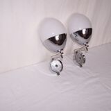 Pair of wall light egg-years 70