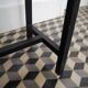 Formica and metal side table