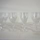 Lot de 10 verres à vin rouge en cristal d'Arques modèle Pompadour vintage