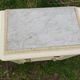 Antique Louis XVI style chest of drawers with marble top