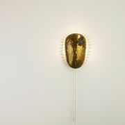 Mid century brass wall sconce