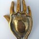 Cendrier vintage en bronze figurant une main