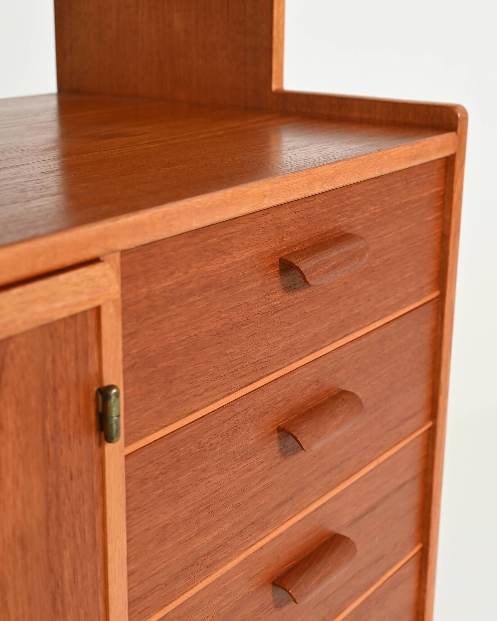 Scandinavian bookcase with cabinet, 1960s