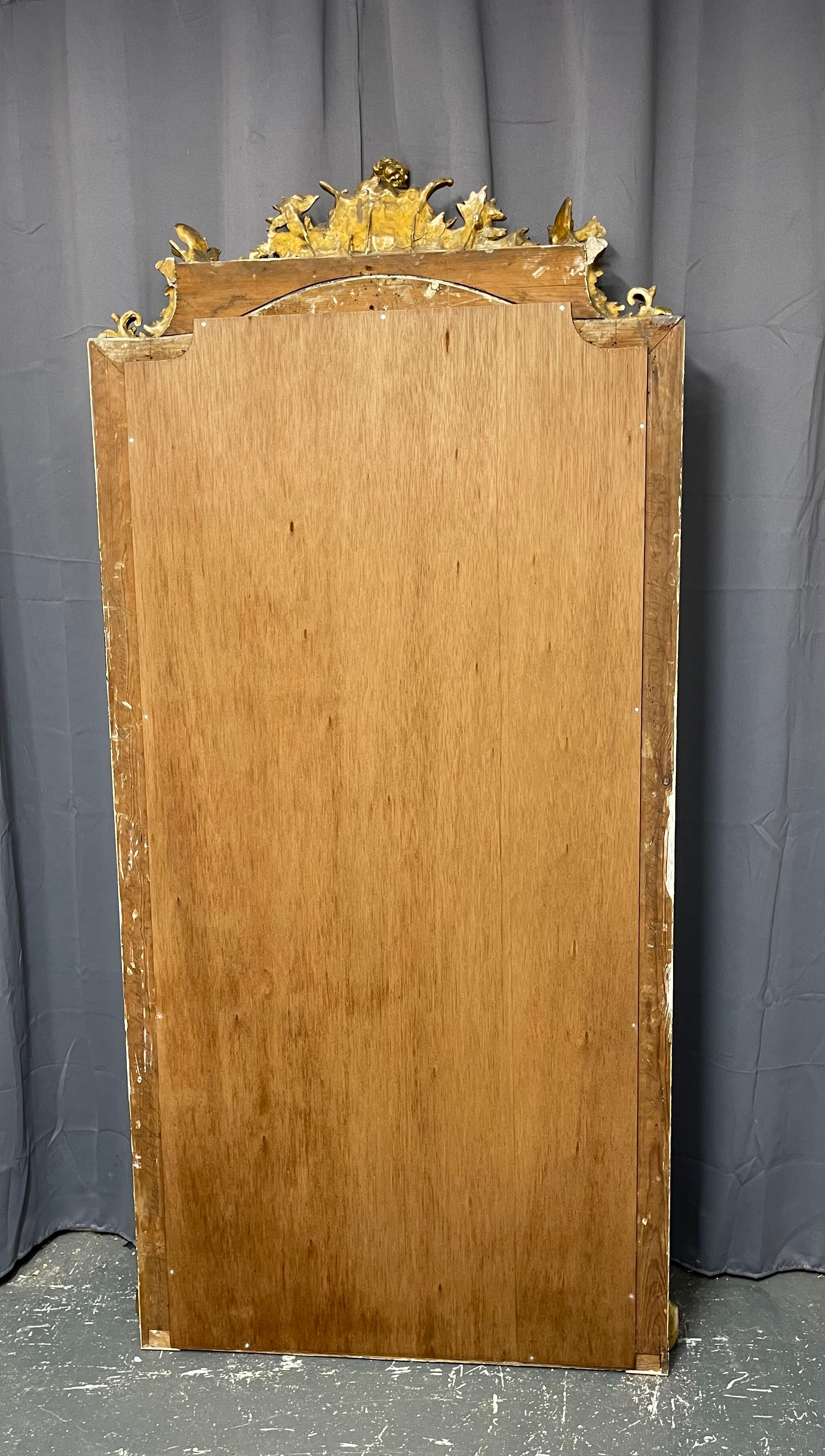 Mirror 204 x 98 cm nineteenth century Napoleon III