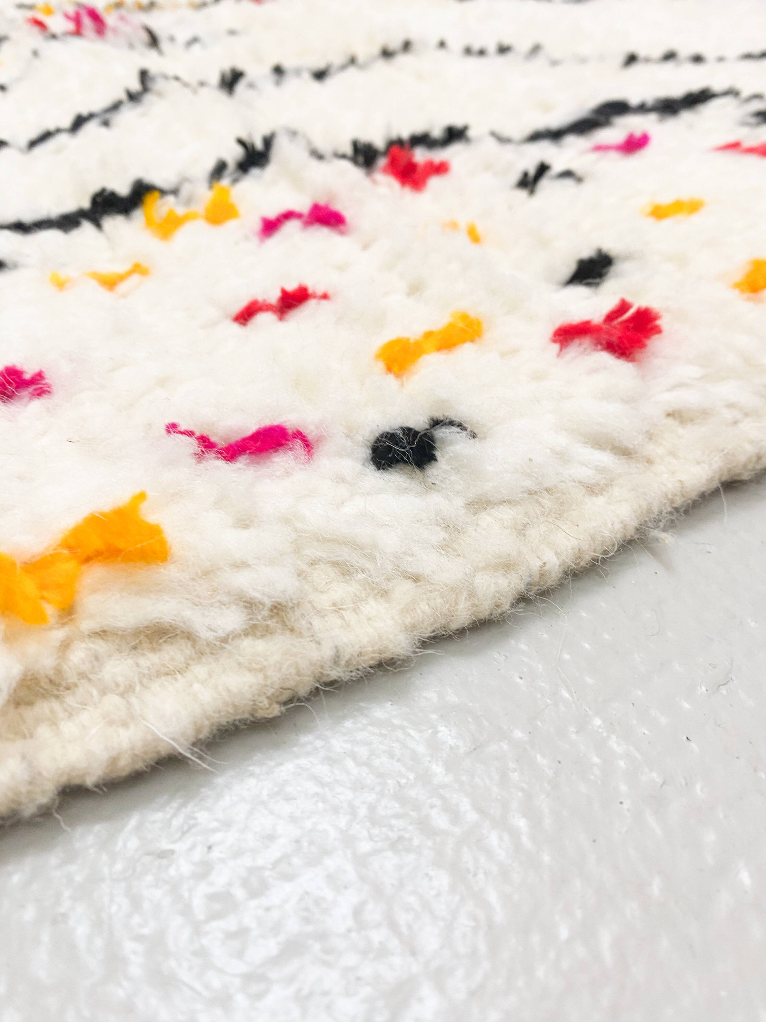 Colorful Moroccan Berber carpet Azilal 2.50x1.41m