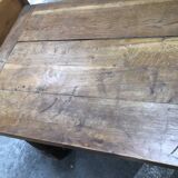 Old farmhouse table in solid oak