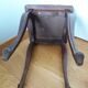 Tabouret bois et velours
