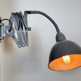 Grey Industrial Scissor Wall Lamp from Elektroinstala, 1960s