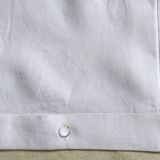 old pillowcase embroidered with fine flowers, marked MP, 19th