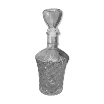 Carafe à whisky en verre moulé pressé