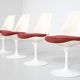 4 chaises"tulipe" par Eero Saarinen pour Knoll International, 1960