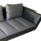 “Feng” gray leather sofa by Didier Gomez for Ligne roset