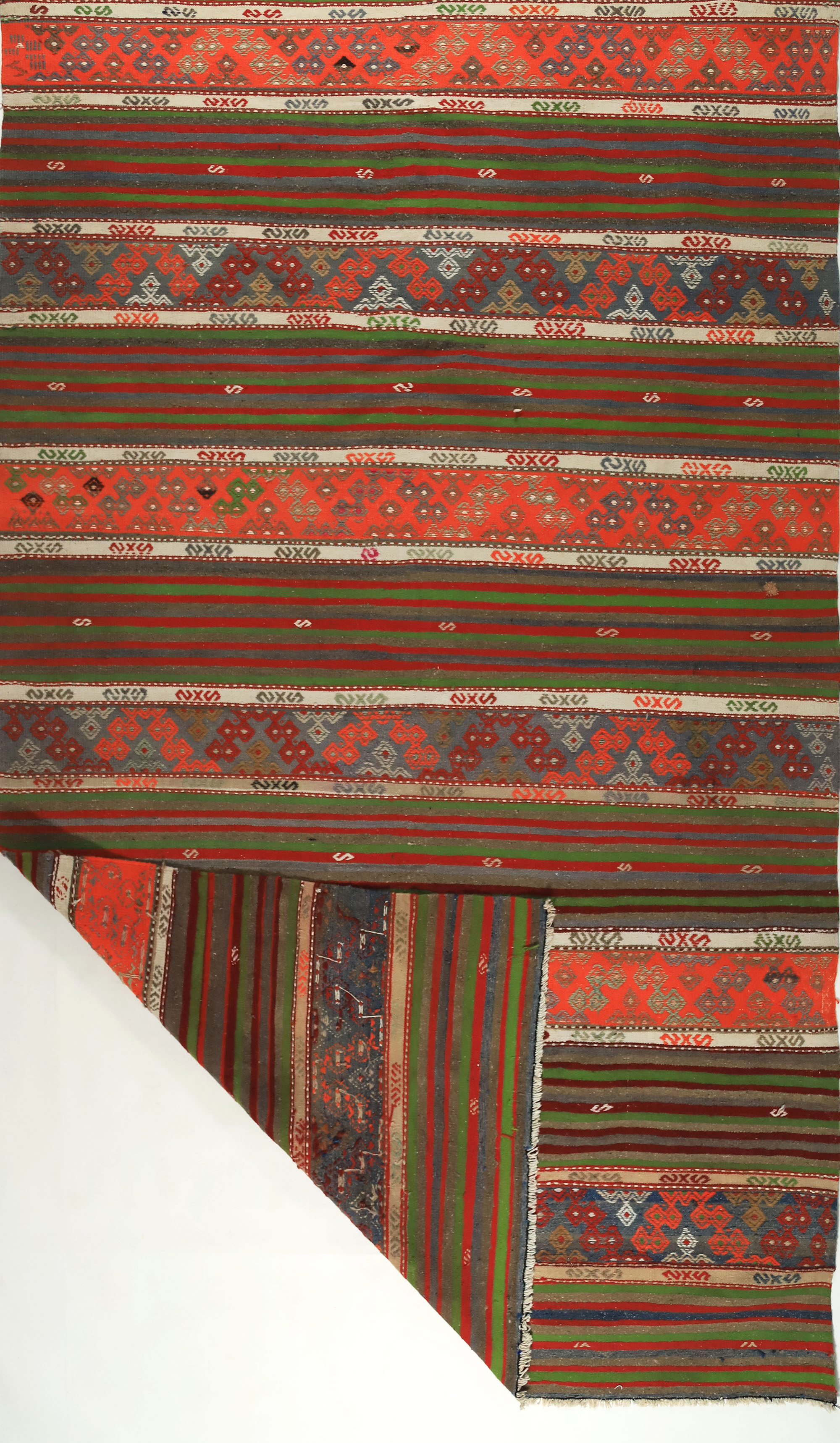 Anatolian handmade kilim rug 305 cm x 165 cm