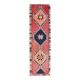 3x9 Somon Red & Dark Blue Hallway Runner Rug