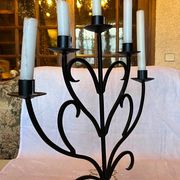 Metal heart candle holder 5 candles