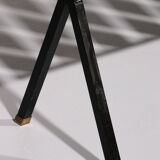 Italian Vintage Elegance – Brass and Teak Wall Clothes Hanger from the 1950