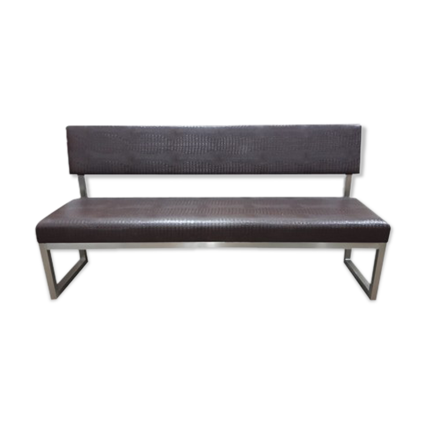 Luxury sofa skai leather in crocro print