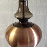 Scandinavian style pendant light in metal and glass - 60s/70s