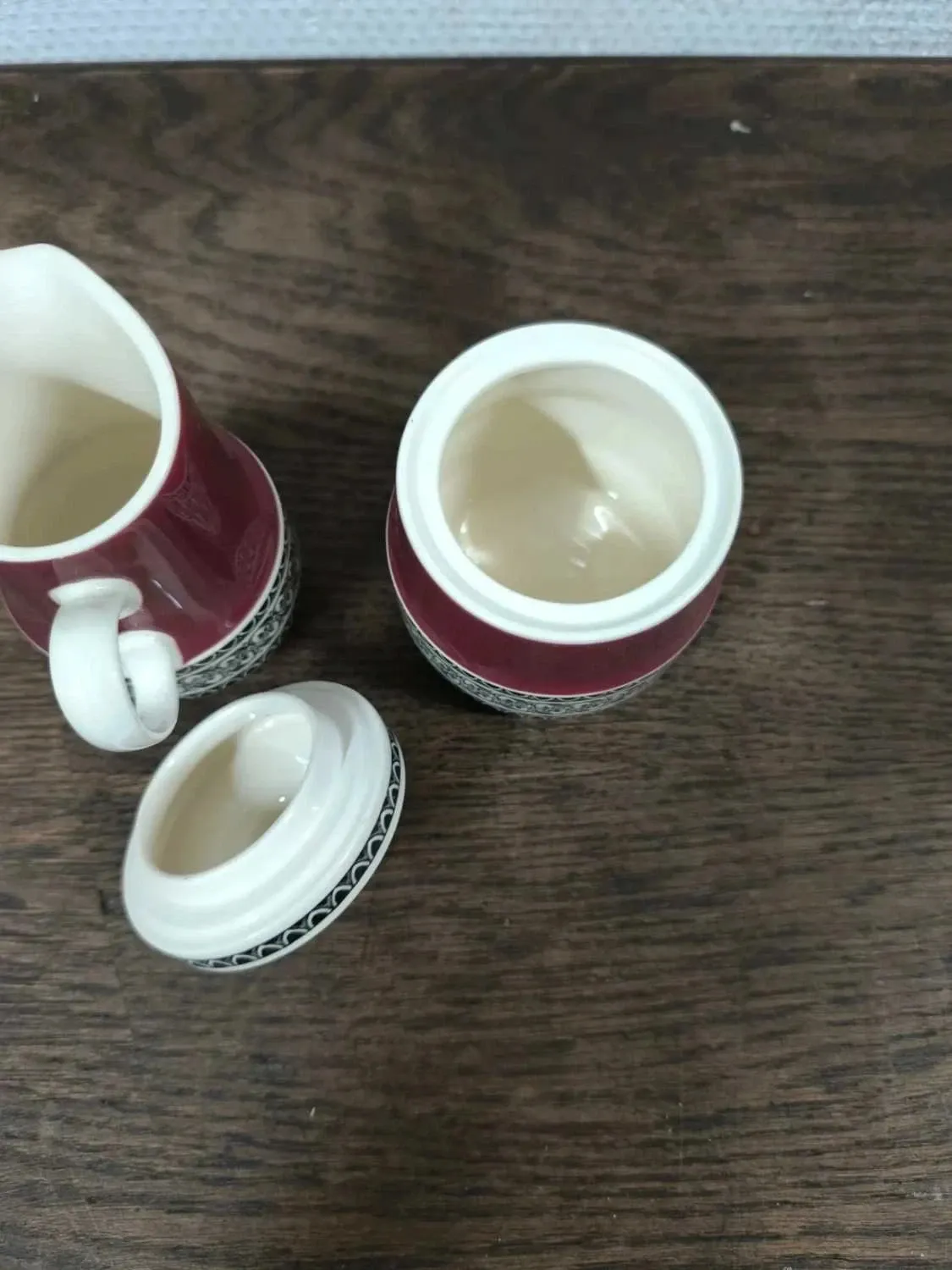 Pot à lait et sucrier Villeroy & Boch Rubin