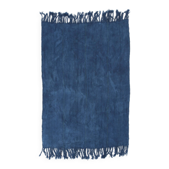 Shades Of Blue Vintage Kilim Rug, 144x207Cm