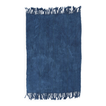 Shades Of Blue Vintage Kilim Rug, 144x207Cm