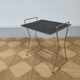 table door Brass vinyl and perforated sheet metal , 60s