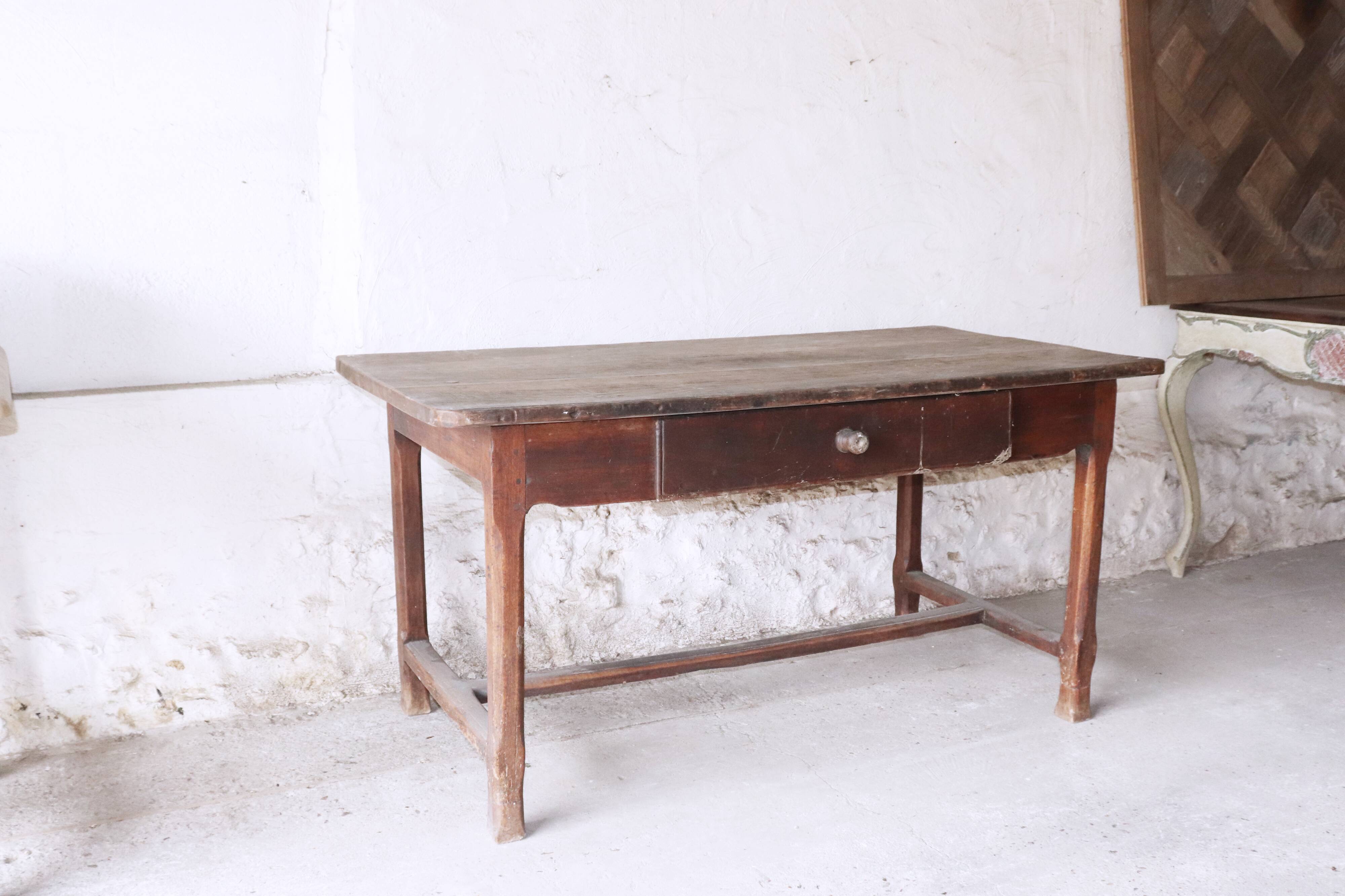 Cherry farm table, 18th century
