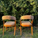 Pair of vintage designer chairs from the 50s/60s, Baumann style