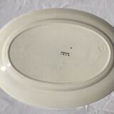Flat dish grey blue HBCM Guadeloupe